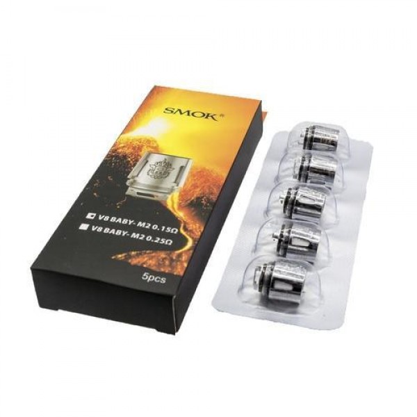 SMOKTech TFV8 Baby Coils (5 Pack) – M2 / 0.15ohm