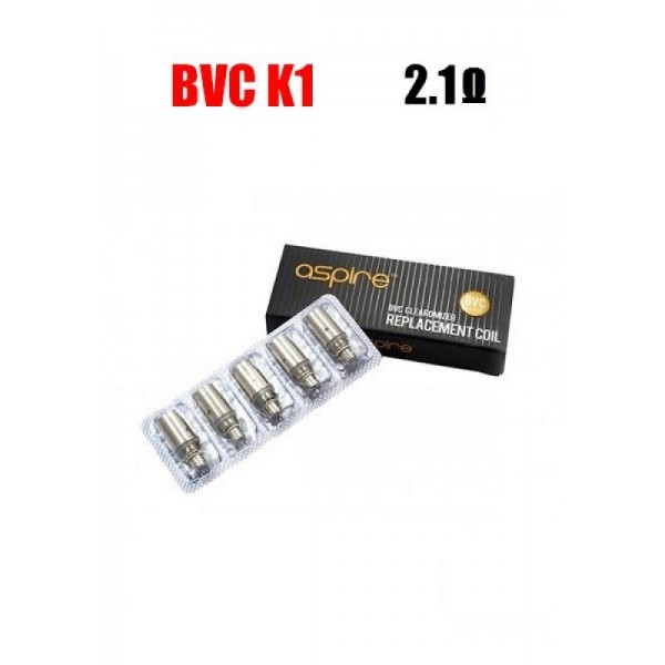 Aspire BVC K1 Coils – 2.1 ohm (5.0-6.0V)