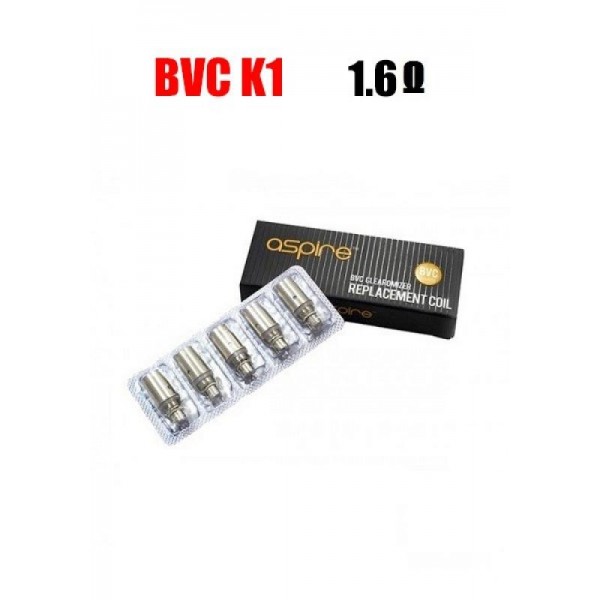 Aspire BVC K1 Coils – 1.6 ohm (3.0-4.2V)
